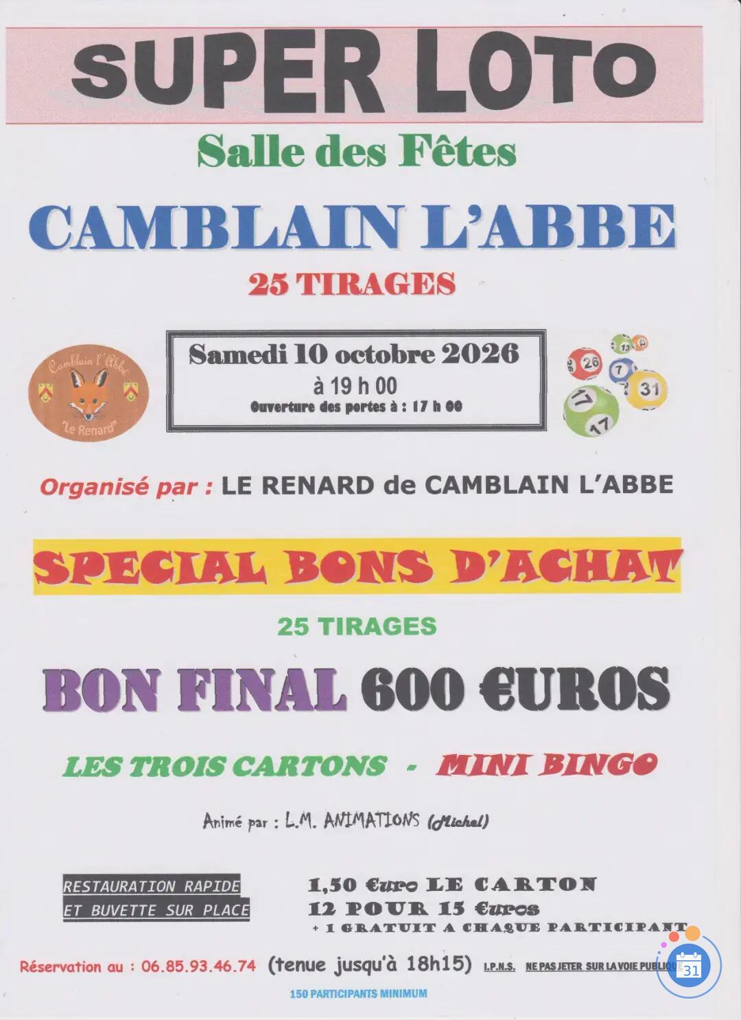 Image Loto Association LE RENARD (photo 1)