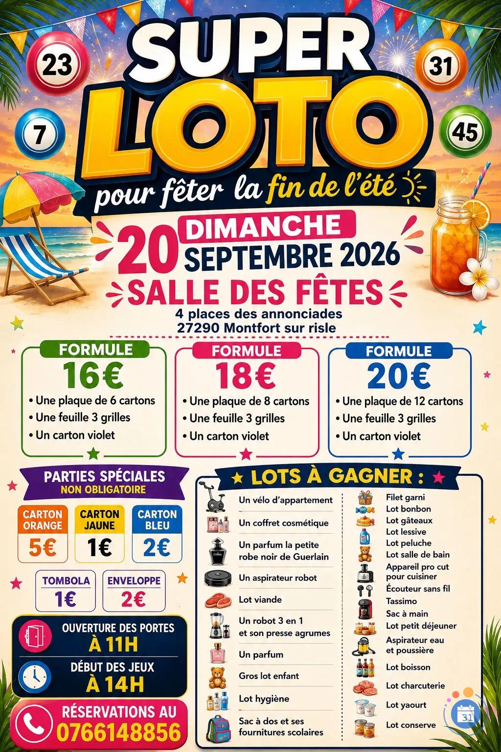 Image Mega loto pour fêter la fin de l’été (photo 1)