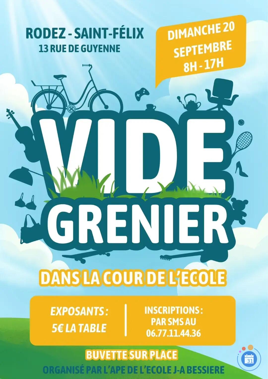 Image Vide Grenier APE Jean Albert Bessière RODEZ (photo 1)
