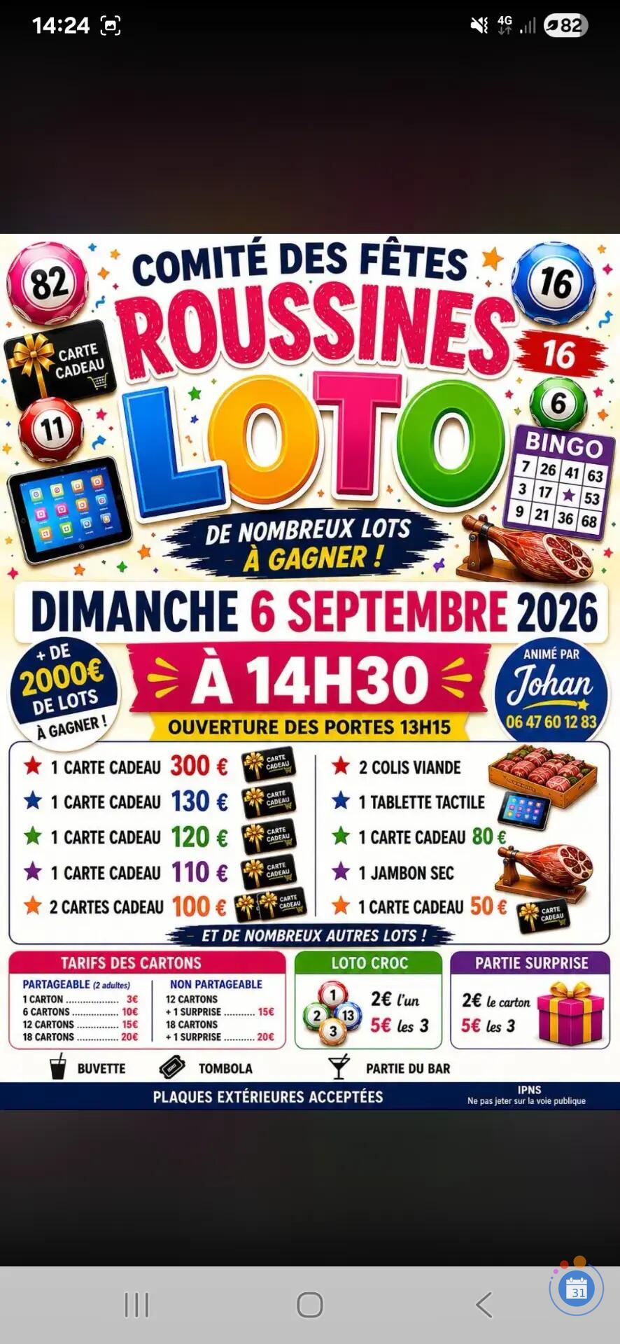 Image Loto du comité des fêtes (photo 1)