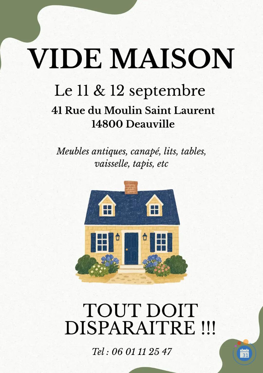 Image VIDE MAISON ANTIQUE DEAUVILLE (photo 1)