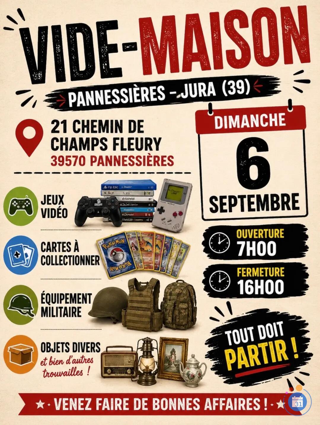Image Vide maison , jeux , carte , matériel militaire et bien d’autres (photo 1)
