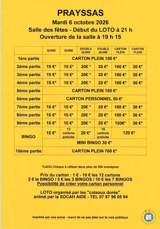 Image LOTO des coteaux dorés (photo 1)