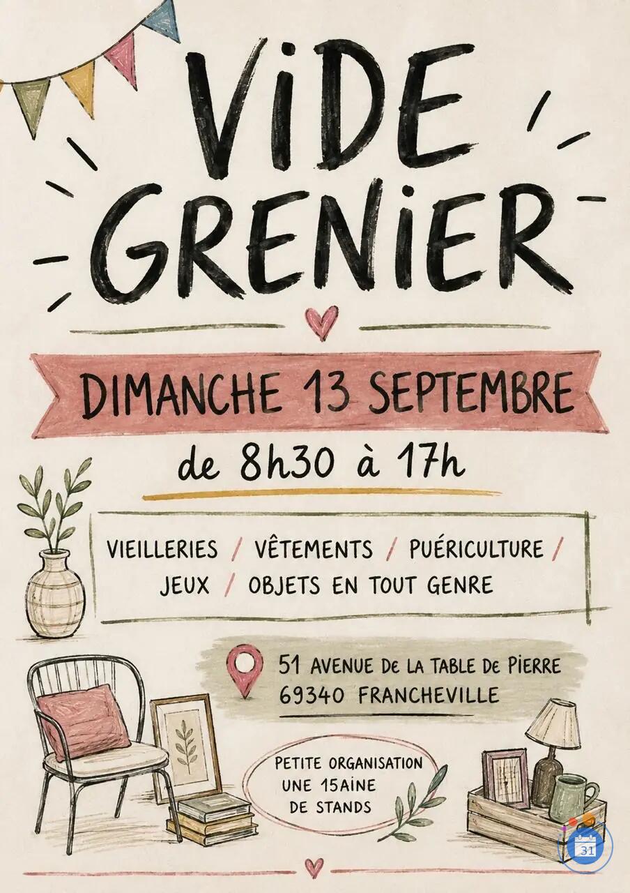 Image Vide grenier dans un jardin privé (photo 1)