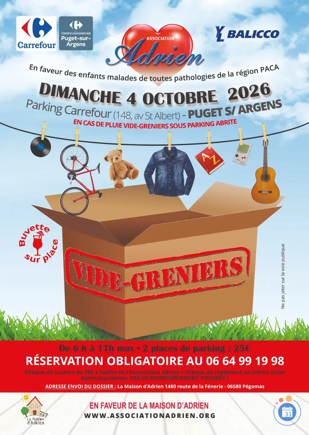 Image VIDE GRENIERS CARREFOUR PUGET-SUR-ARGENS (photo 1)