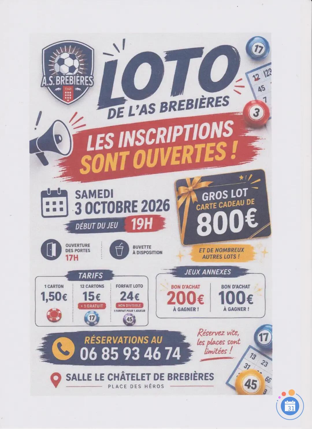Image Loto A.S. Brebières (photo 1)