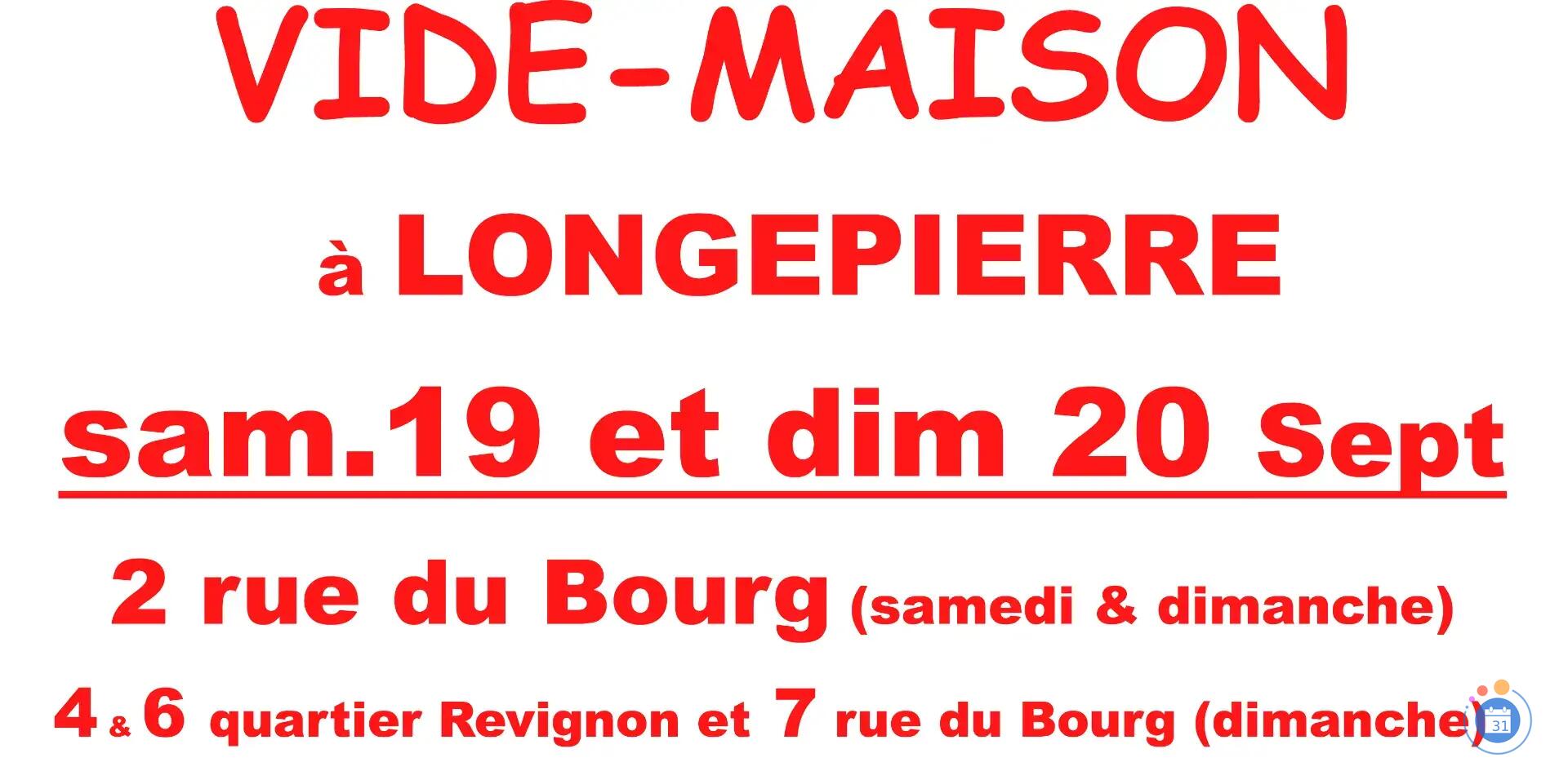 Image VIDE-MAISON samedi 19 & dimanche 20 septembre 2026 (photo 1)