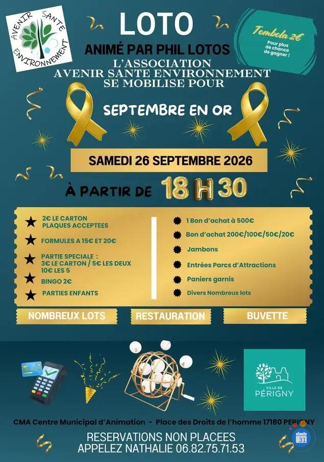 Image loto avenir santé environnement SEPTEMBRE EN OR (photo 1)