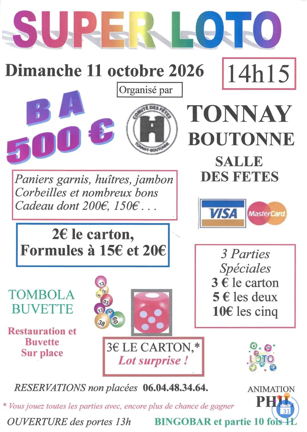 Image loto du comité des fêtes de TONNAY BOUTONNE (photo 1)