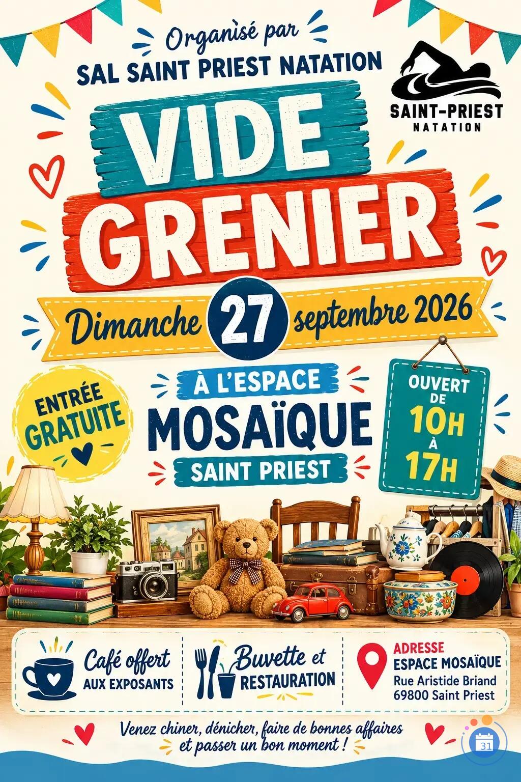 Image Vide Grenier du SAL Saint Priest Natation (photo 1)