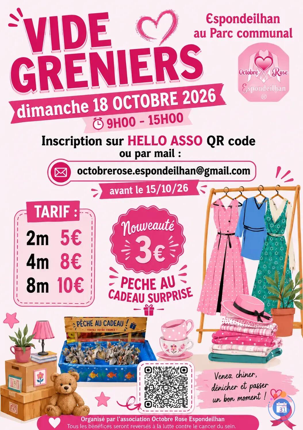 Image VIDE GRENIER au profit d'octobre rose (photo 1)