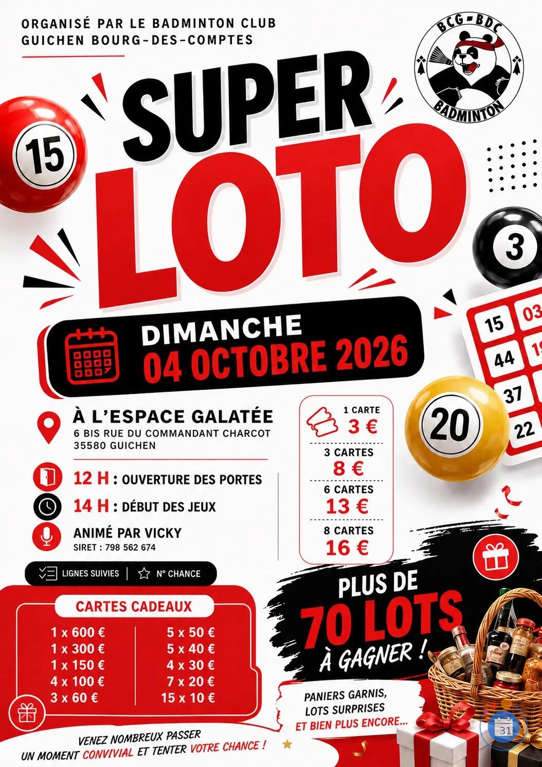 Image SUPER LOTO - GUICHEN (35) (photo 1)