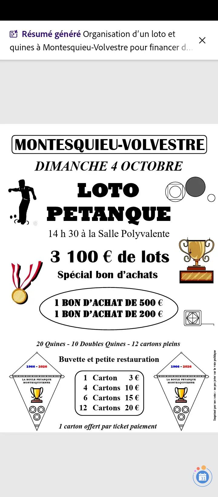 Image Loto pétanque (photo 1)