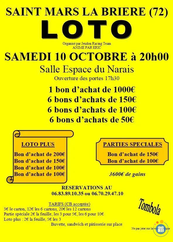 Image Loto organisé par Jeudon Racing Team, animé par Eric (photo 1)