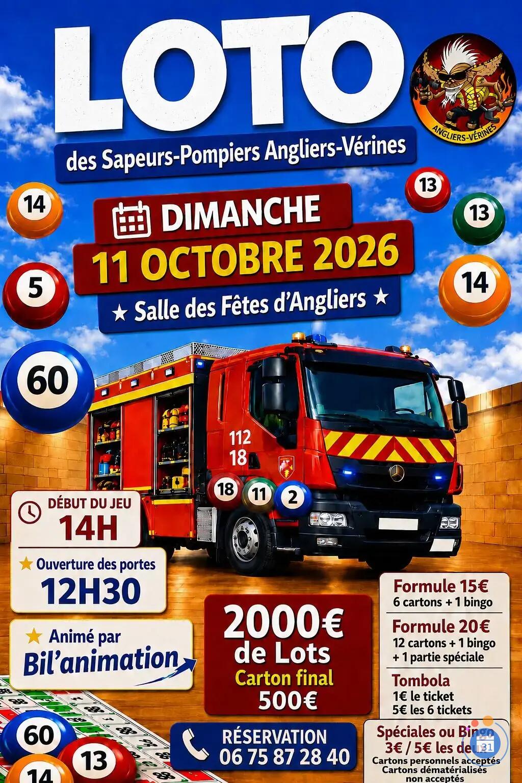 Image 1er loto des pompiers d'Angliers/Vérines (photo 1)