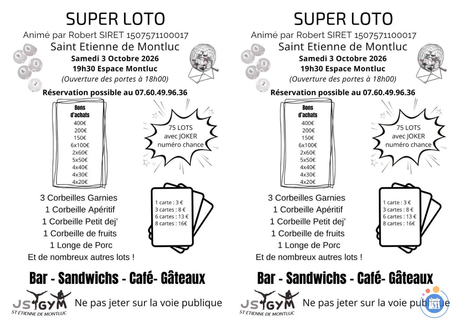 Image SUPER LOTO animé par Robert (photo 2)