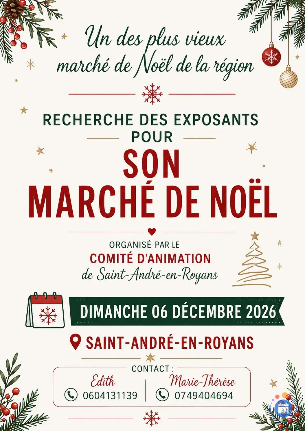 Image MARCHE DE NOEL SAINT ANDREEN (photo 1)