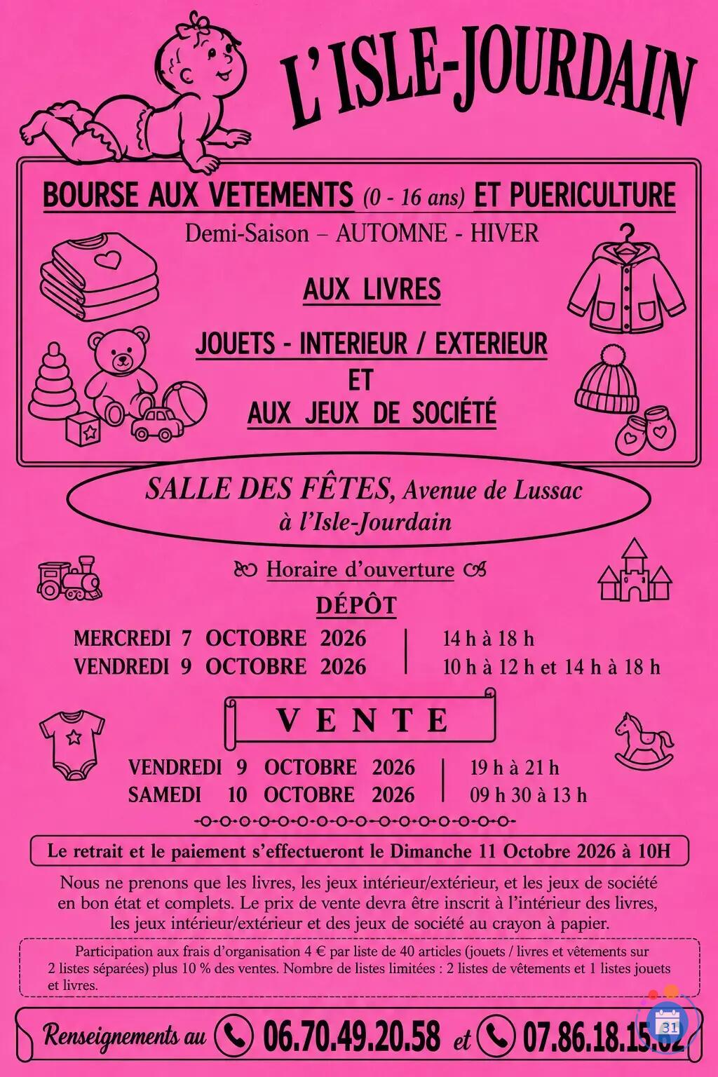 Image Bourses aux vêtements, puériculture, jouets (photo 1)