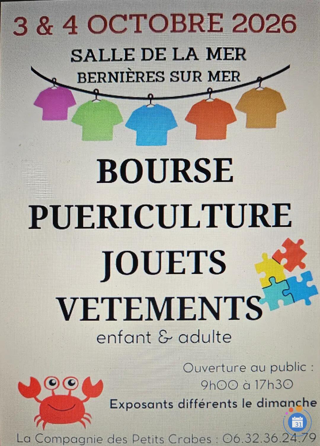 Image Bourse puériculture et vêtements des Petits crabes (photo 1)