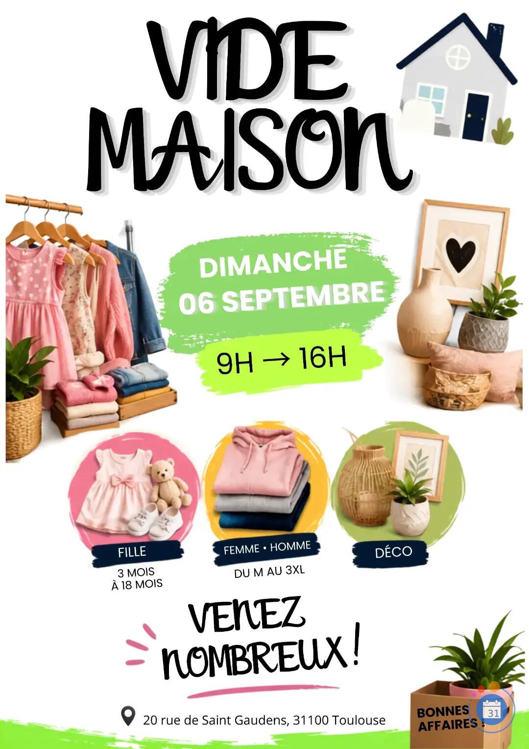 Image 🏠 VIDE MAISON – TOULOUSE 31100 🏠 (photo 1)