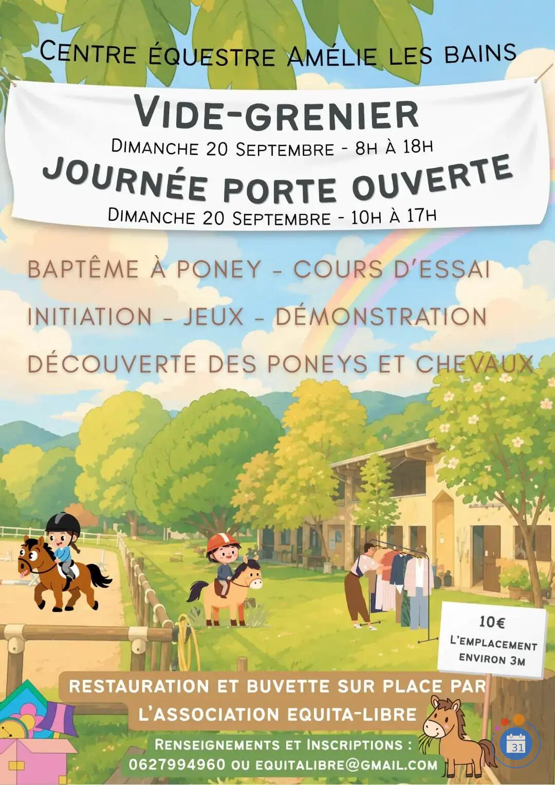 Image Vide grenier et journée porte ouverte centre équestre (photo 1)