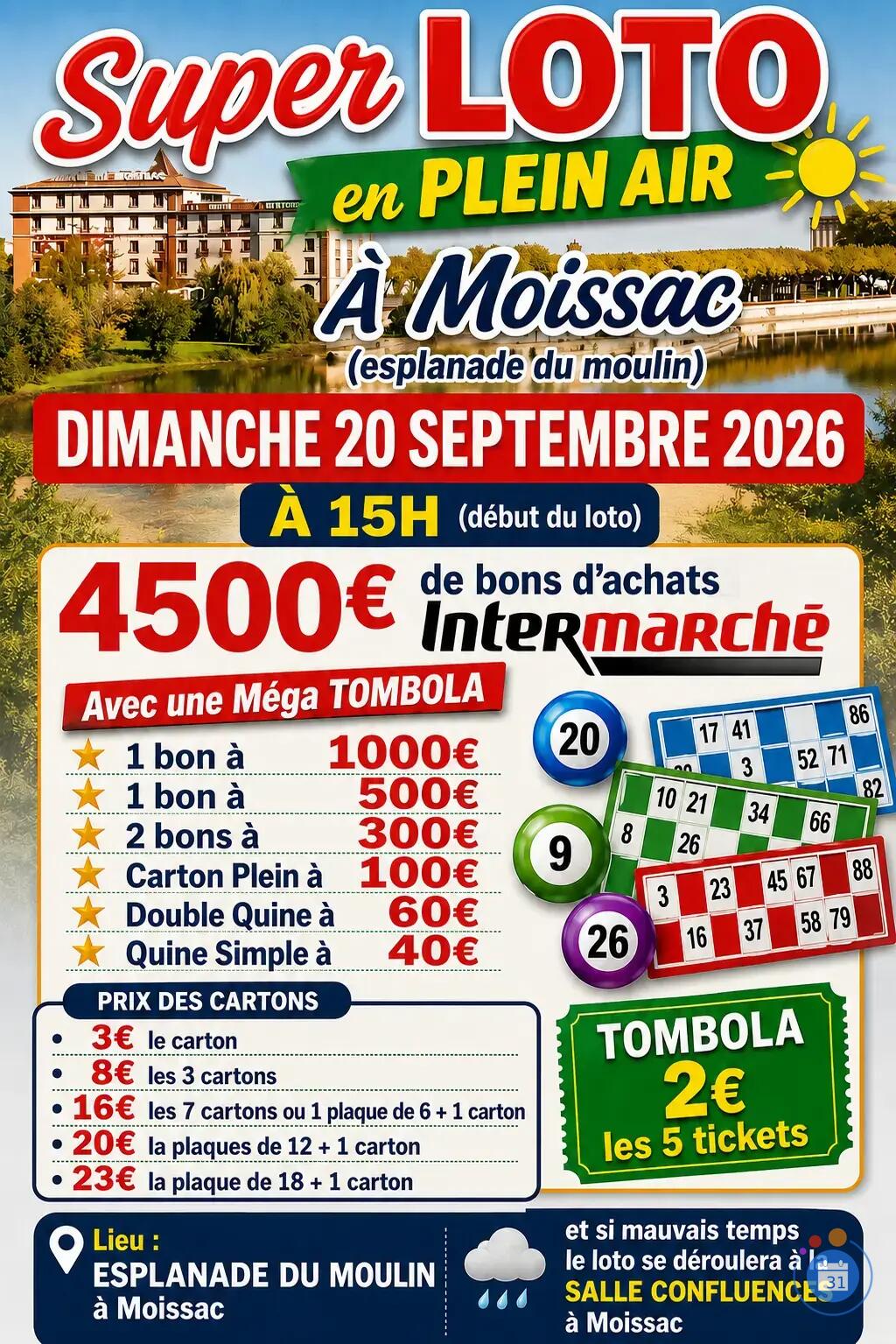 Image LOTO PLEIN AIR à l'uvarium (photo 1)