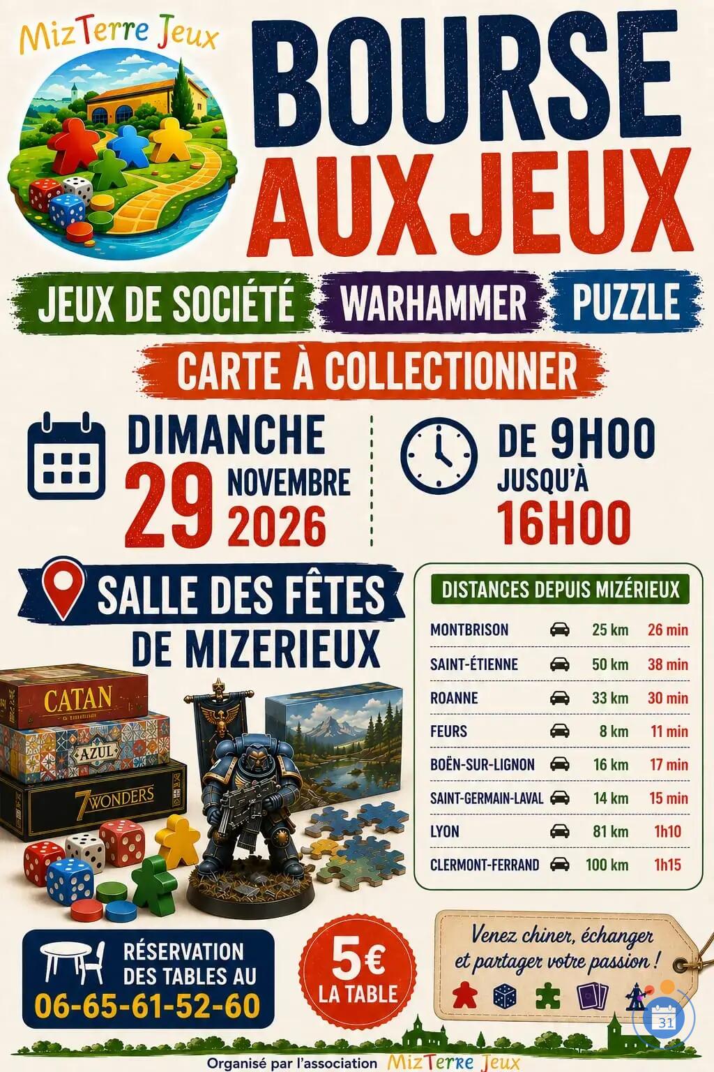 Image BOURSE AUX JEUX DE SOCIÉTÉ, WARHAMMER, PUZZLE, CARTE À COLLECTIONNER (photo 1)