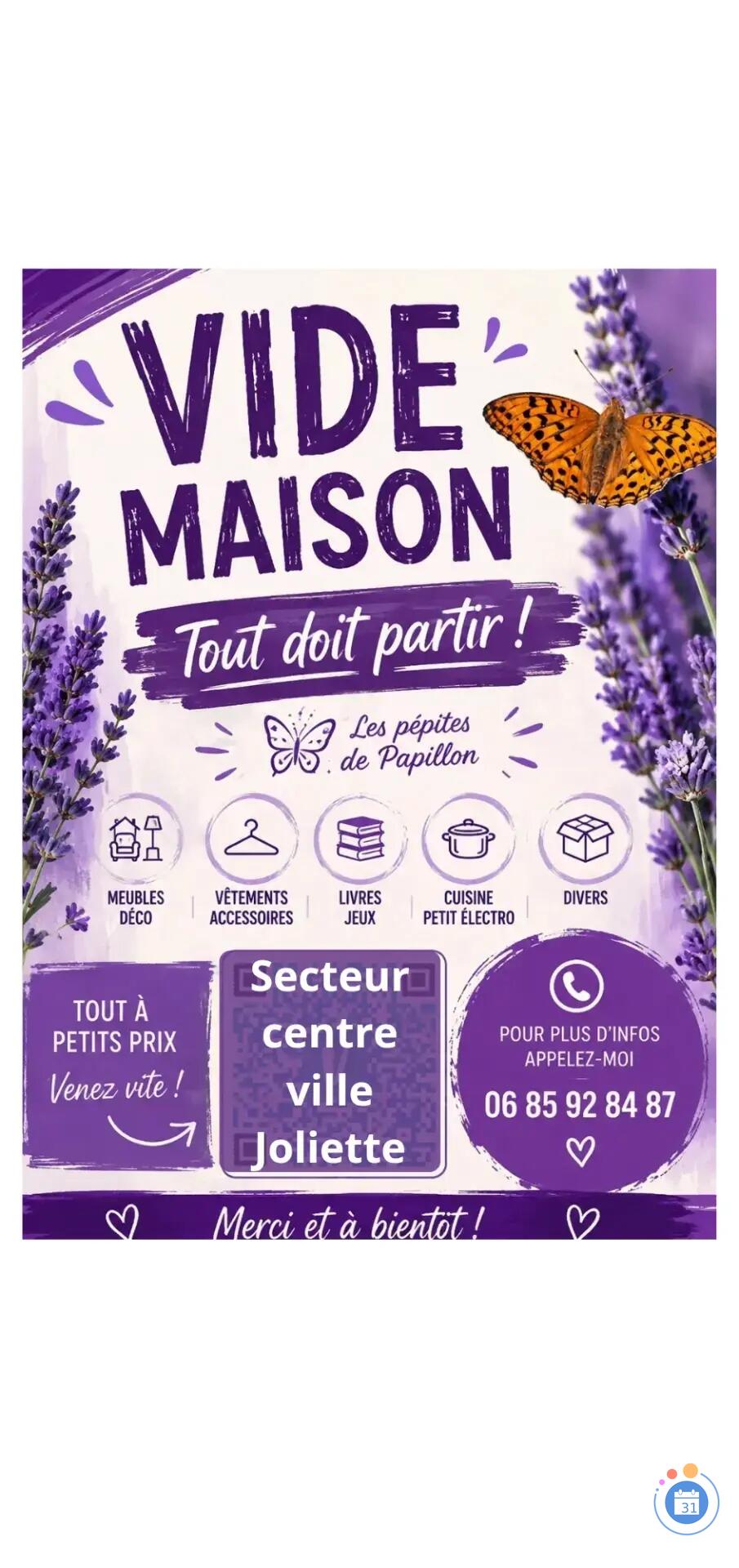 Image Vide maison joliette brico cosmétique meuble vêtements ... (photo 1)
