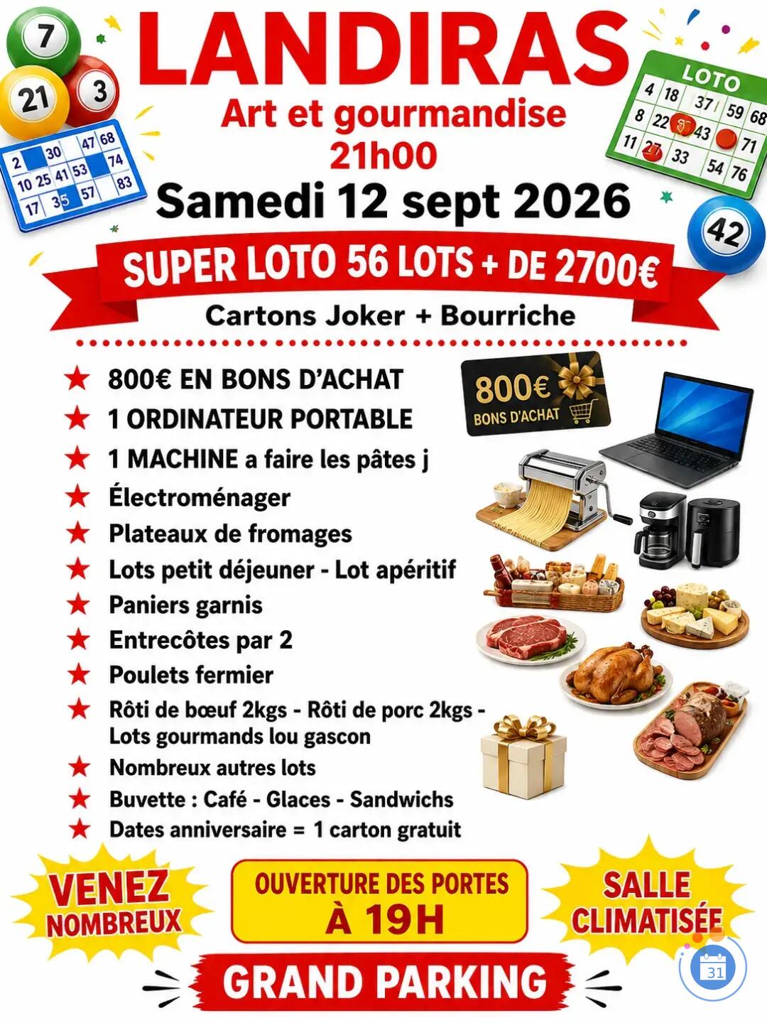 Image Loto Arts et Gourmandise (photo 1)