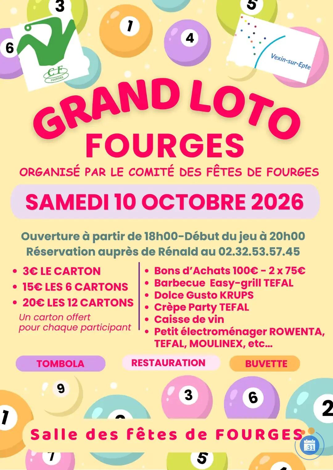 Image Loto du comité des fêtes de Fourges (photo 1)