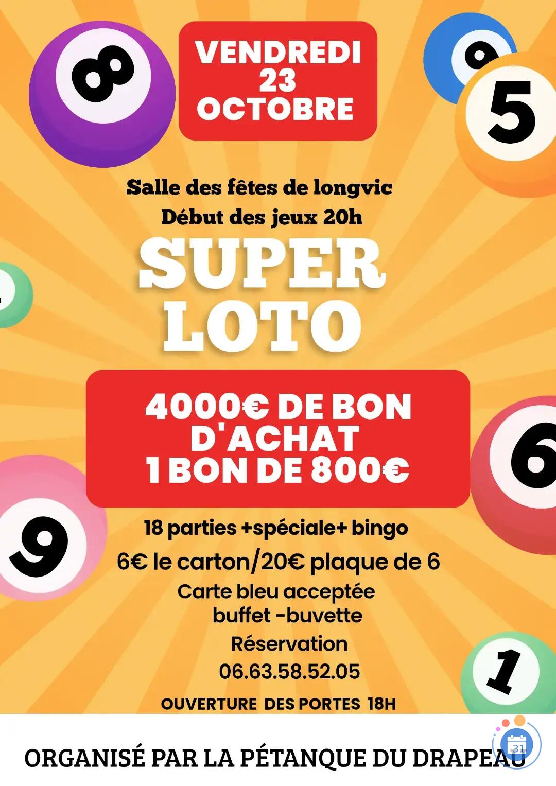 Image super loto organisée par CAROLE (photo 1)