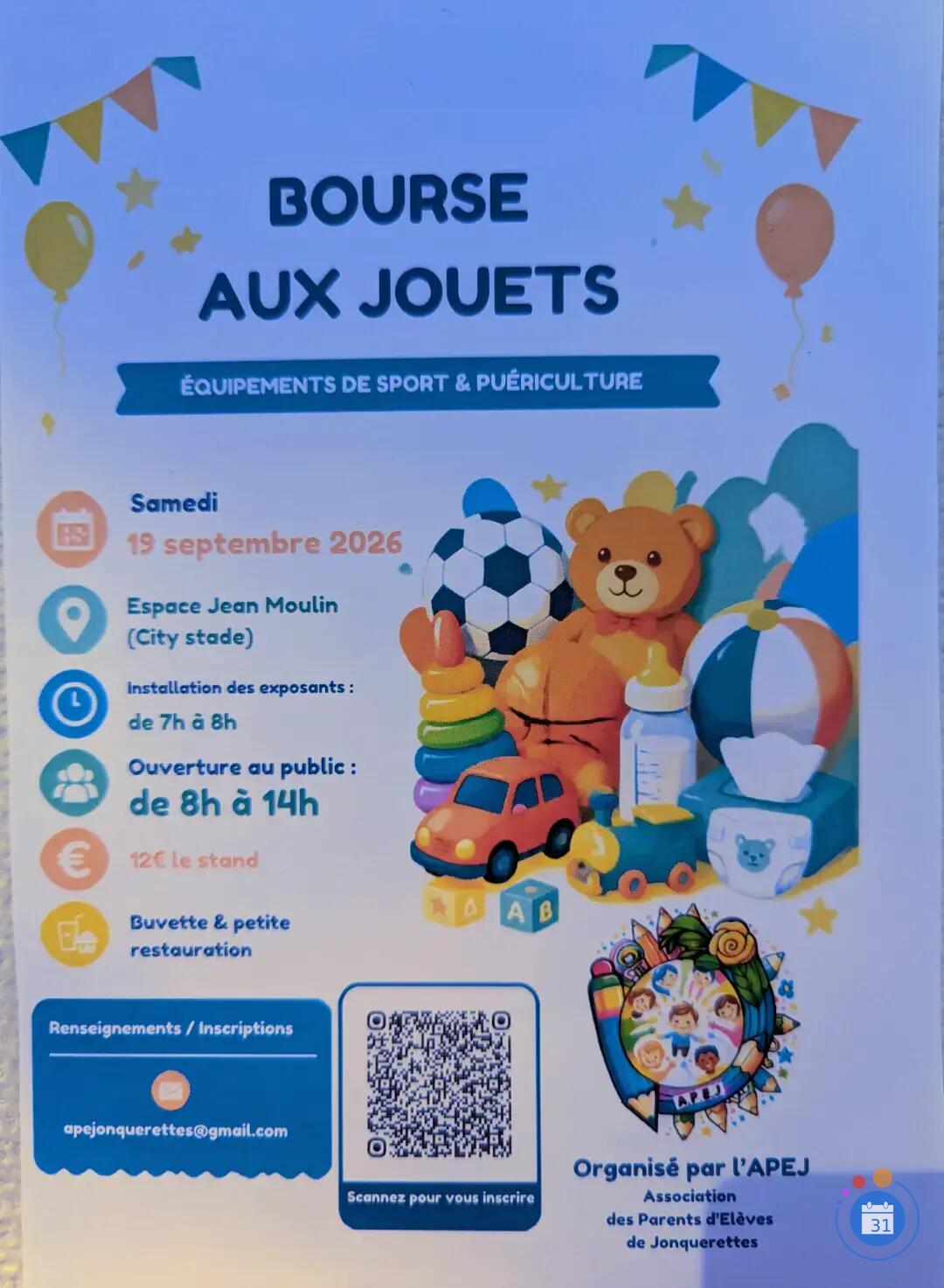 Image Bourse aux jouets, articles de sport et puériculture (photo 1)