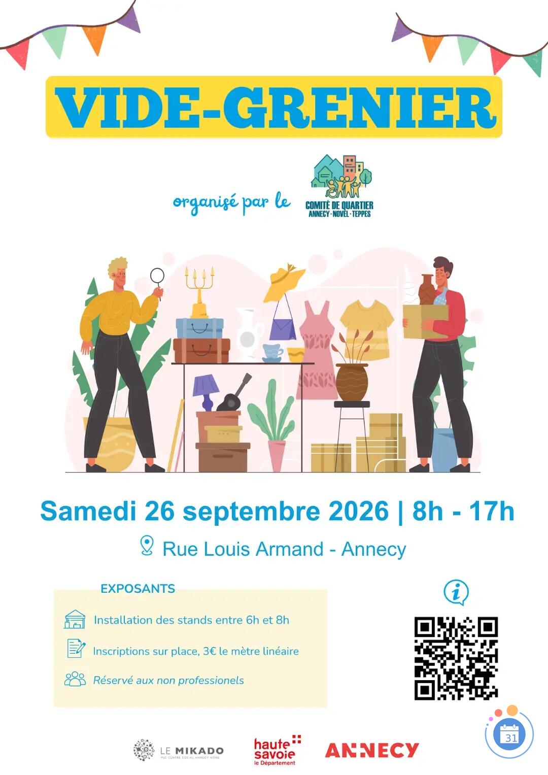 Image vide grenier du Comite de Quartier Novel Teppes (photo 1)