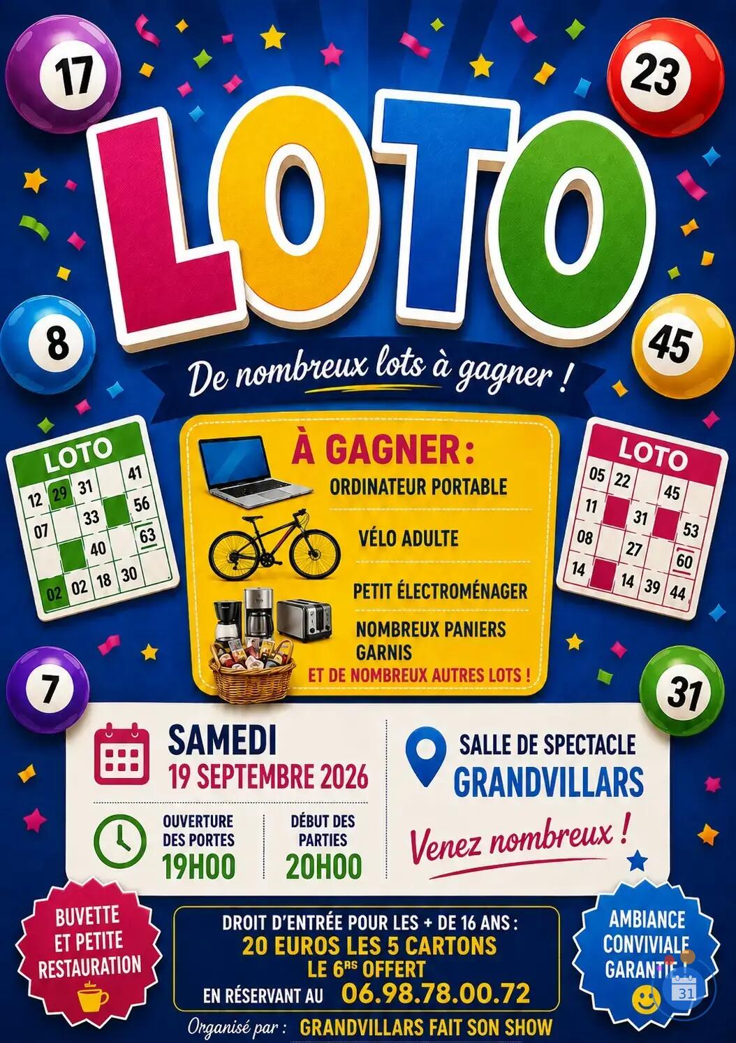 Image LOTO Grandvillars Fait Son Show (photo 1)
