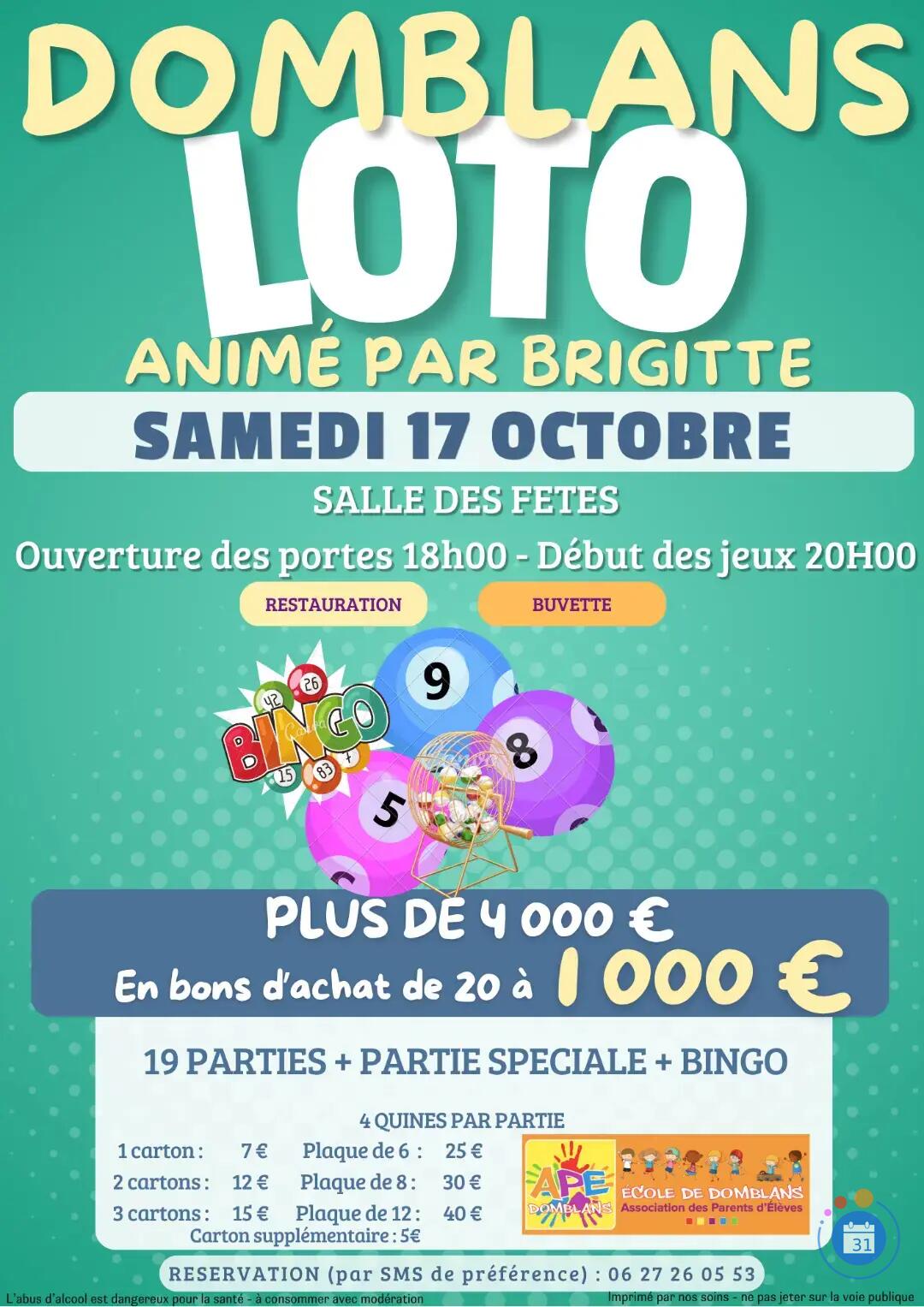 Image LOTO APE Domblans (photo 1)