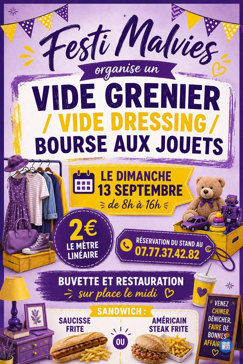 Image Vide grenier festi Malvies (photo 1)