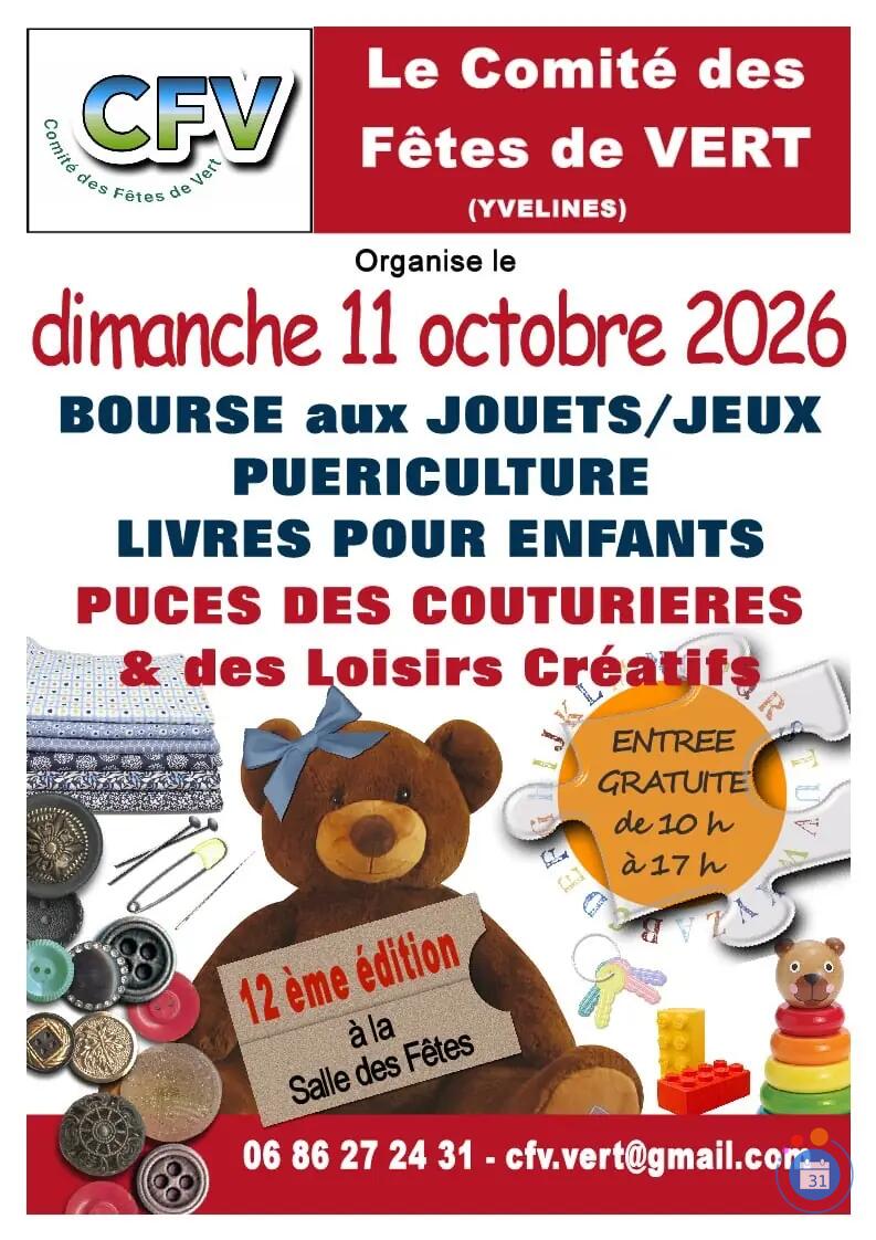 Image Bourse aux jouets, puériculture, livres, loisirs créatifs, puces des couturières (photo 1)