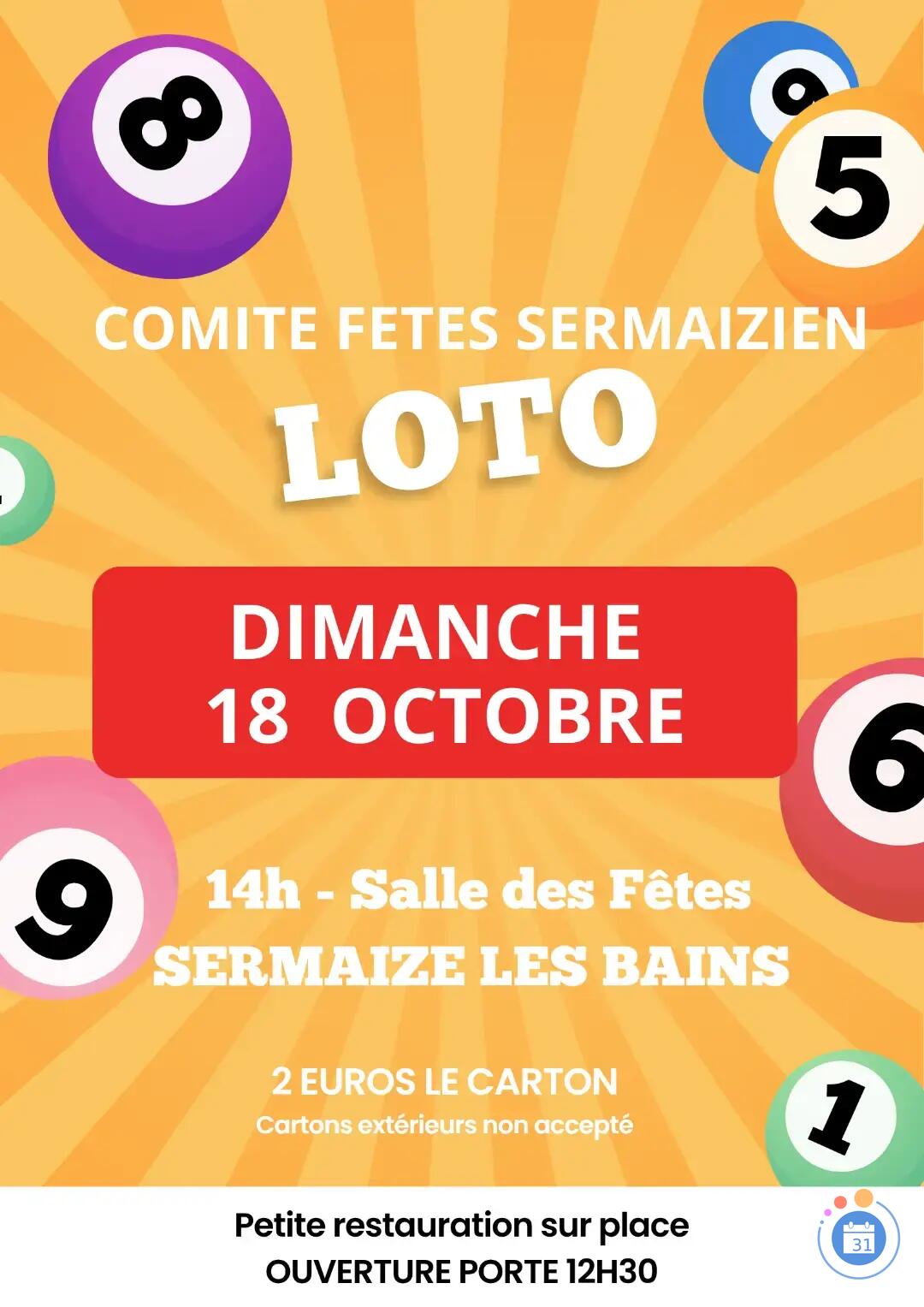 Image Loto comité des fêtes sermaizien (photo 1)