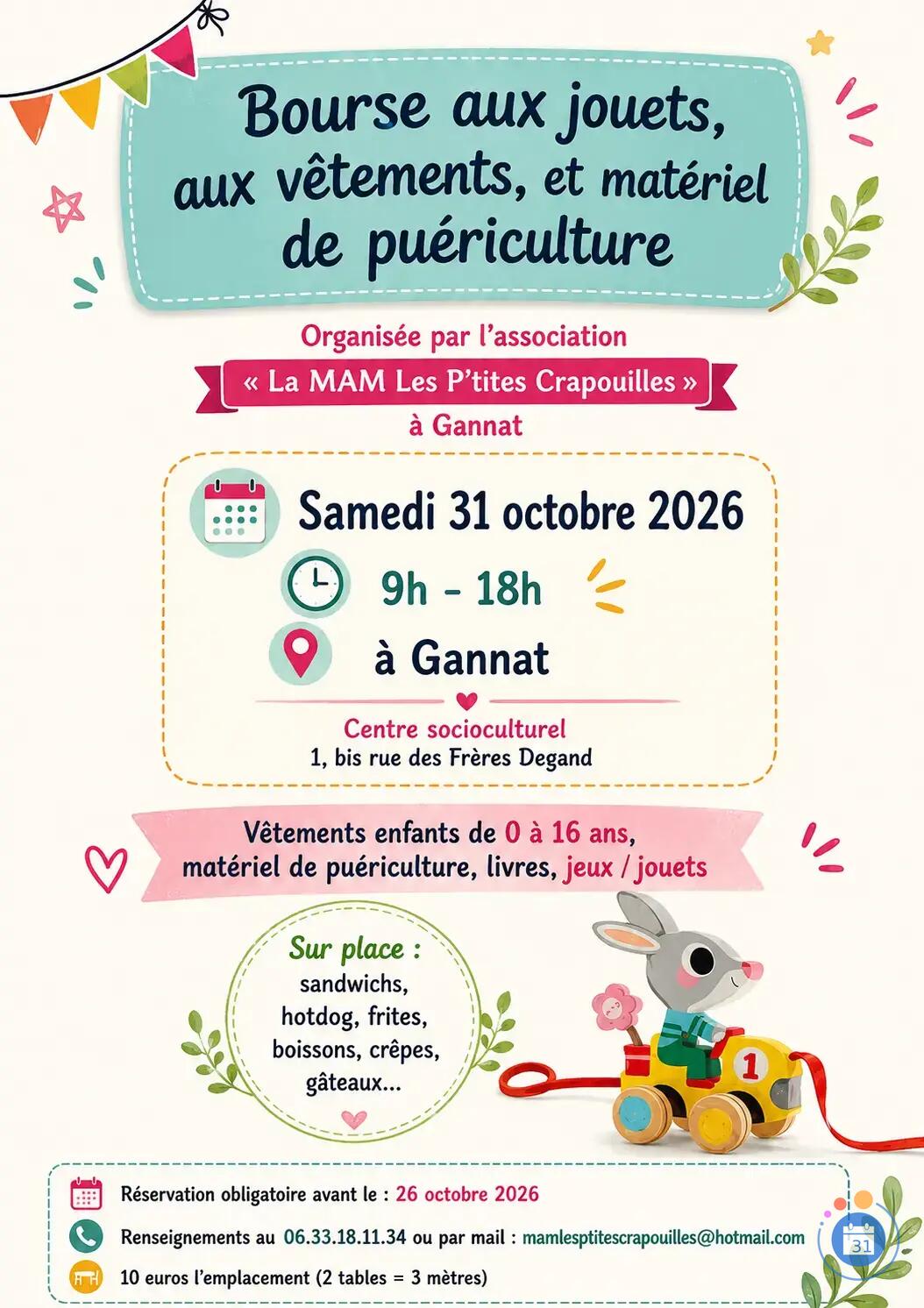Image Bourse aux jouets, aux vêtement et matériel de puériculture (photo 1)
