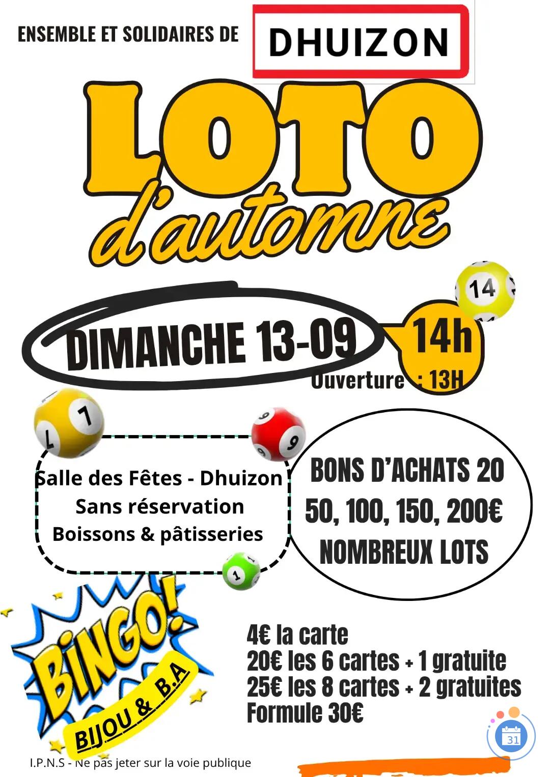 Image Loto d'Automne (photo 1)