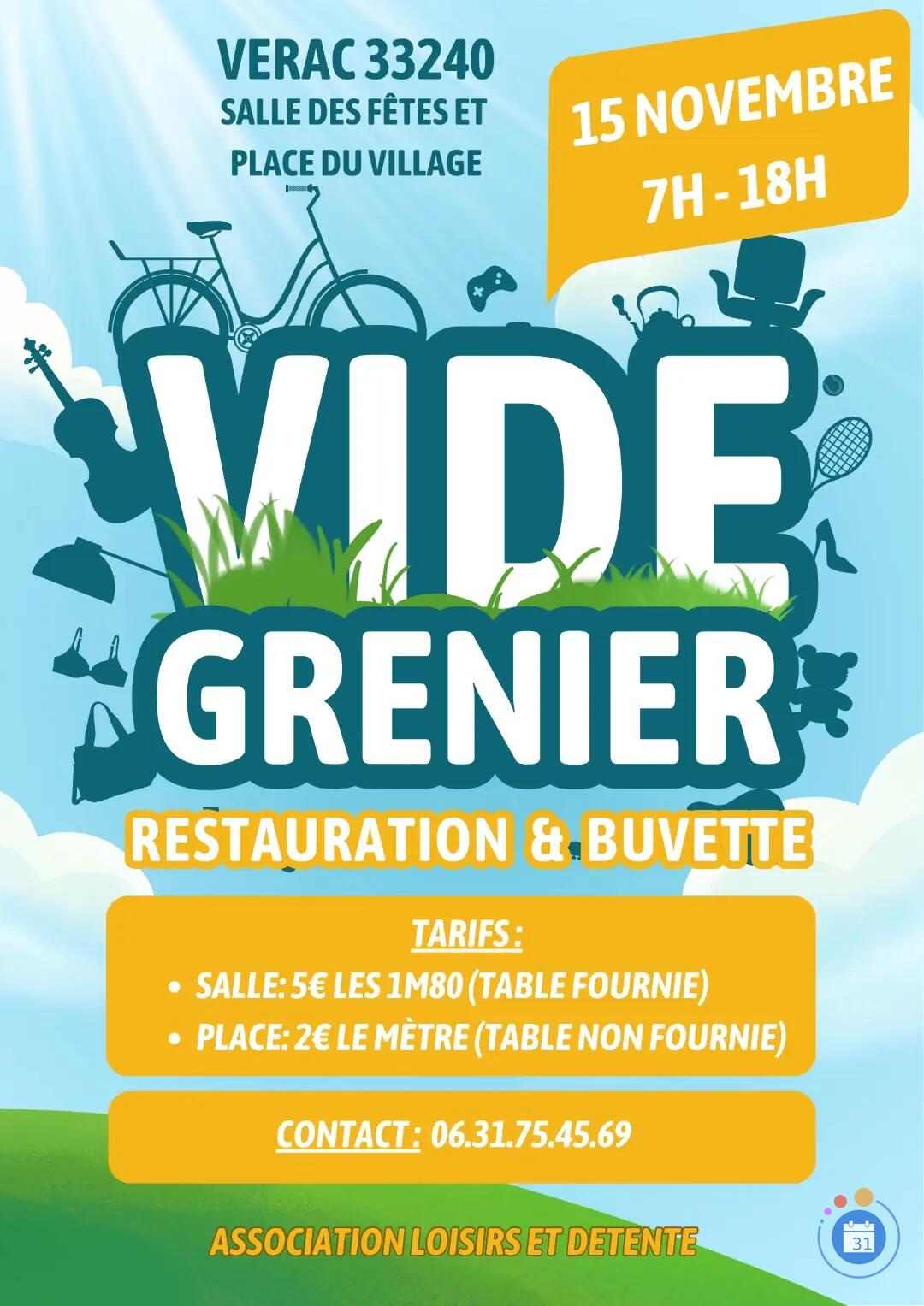 Image Vide grenier de Vérac (photo 1)