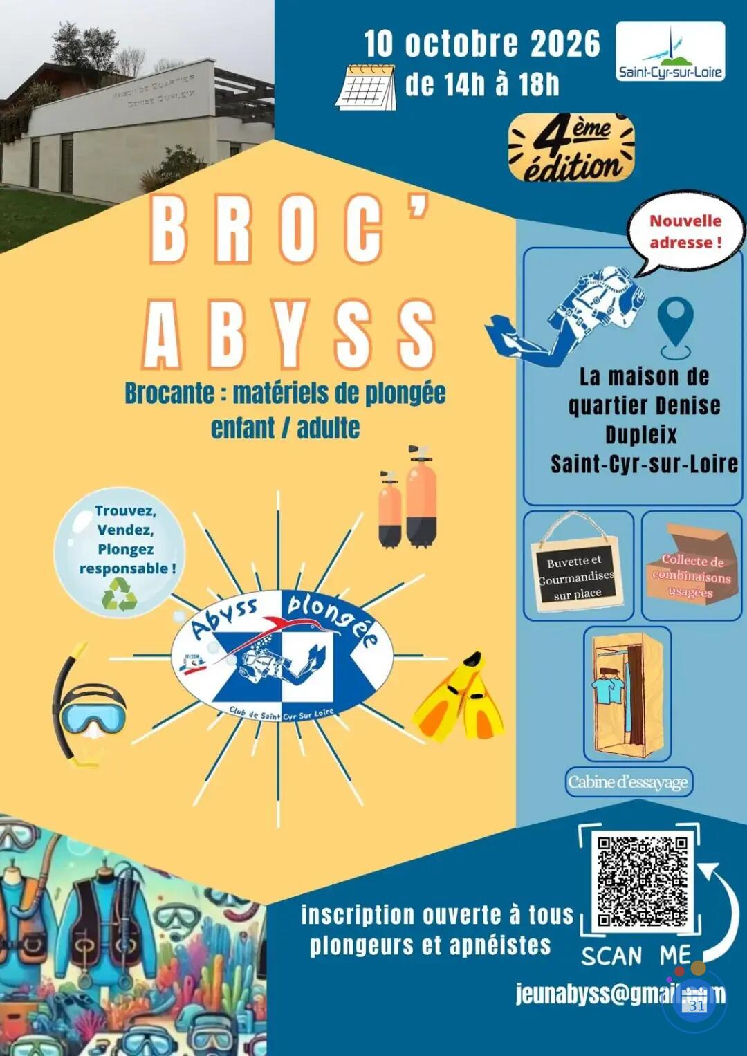 Image Broc'abyss 2026 - brocante spéciale plongée sous-marine et apnée (photo 1)