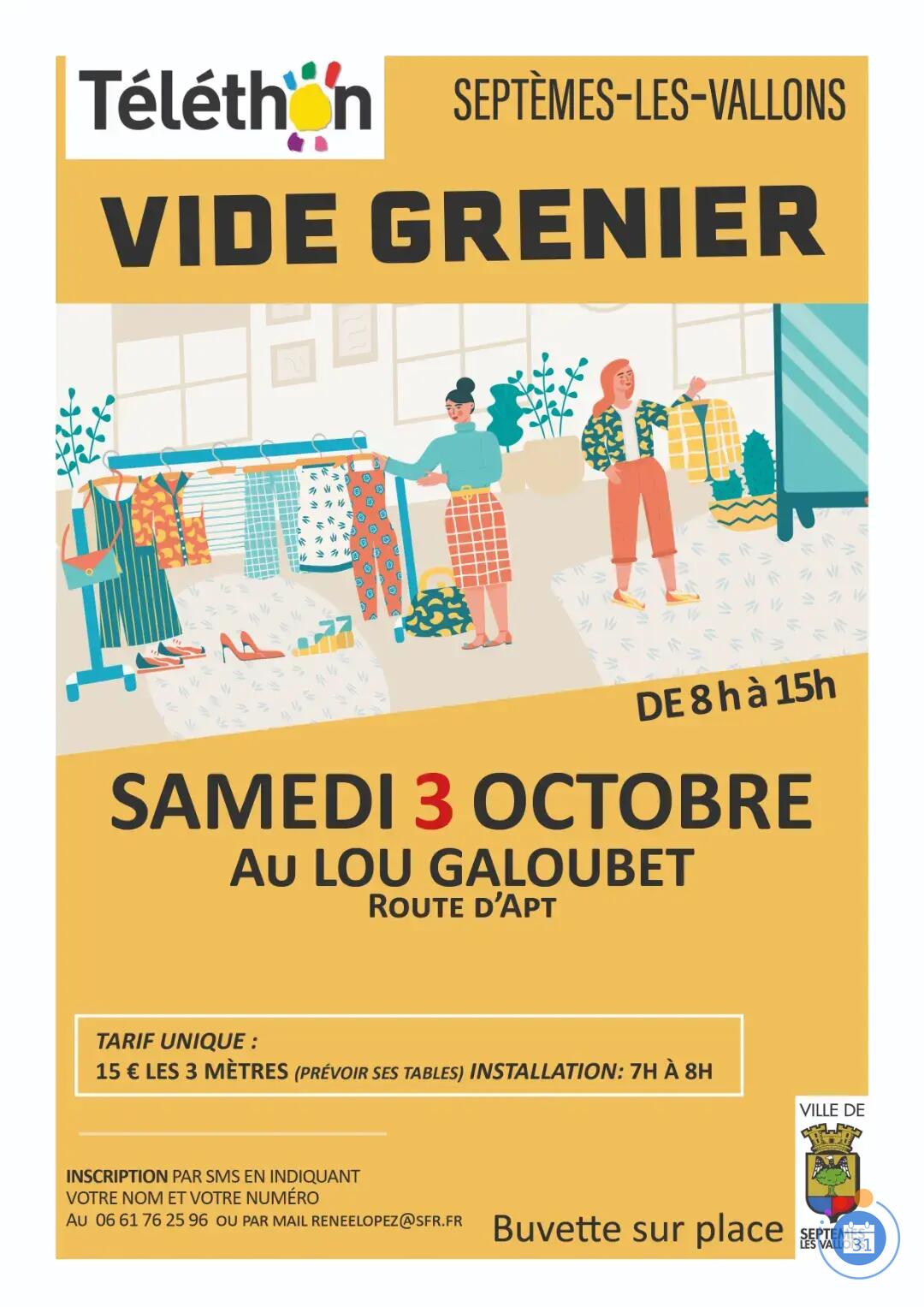 Image vide grenier pour le TELETHON (photo 1)