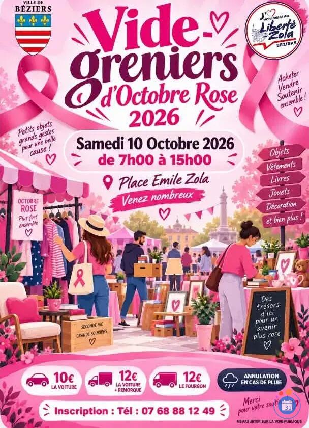 Image VIDE GRENIER OCTOBRE ROSE (photo 1)