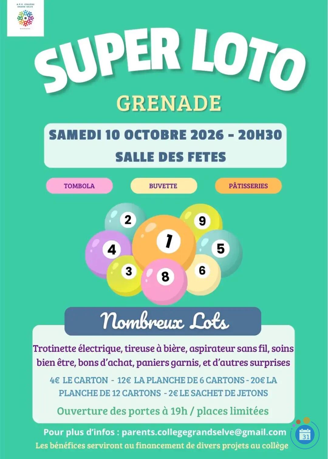 Image SUPER LOTO GRENADE (photo 1)