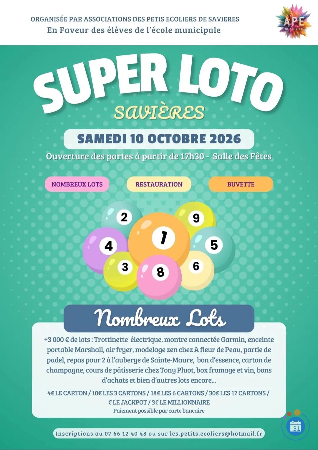 Image Super Loto de Savières (photo 1)