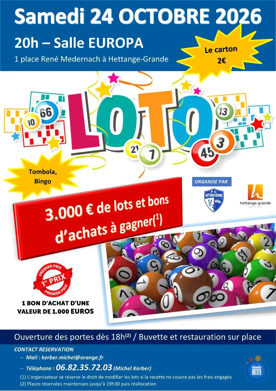Image Grand Loto du FC Hettange-Grande (photo 1)