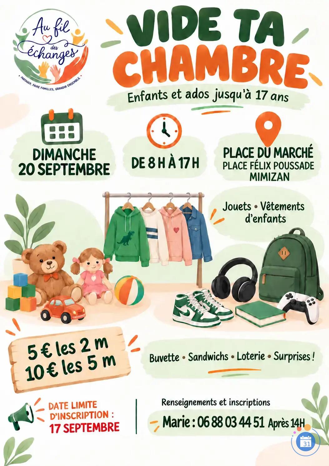 Image VIDE TA CHAMBRE enfants et ados jusqu'à 17 ans (photo 1)