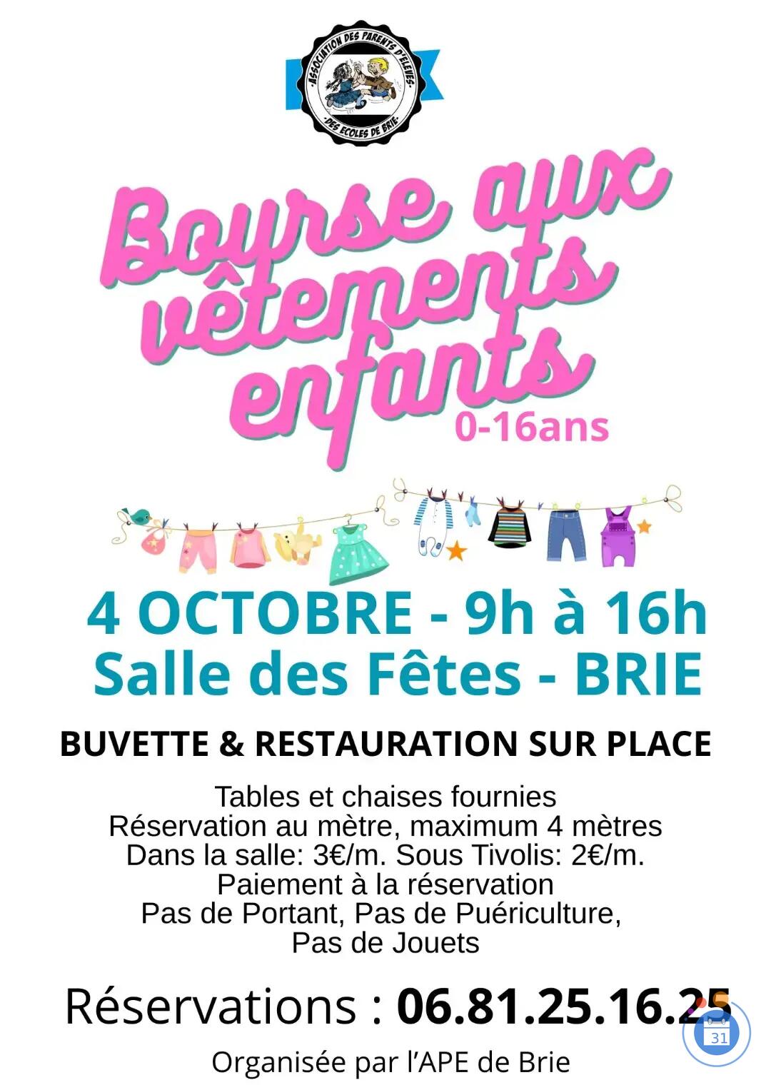 Image Bourse vêtements enfants (photo 1)