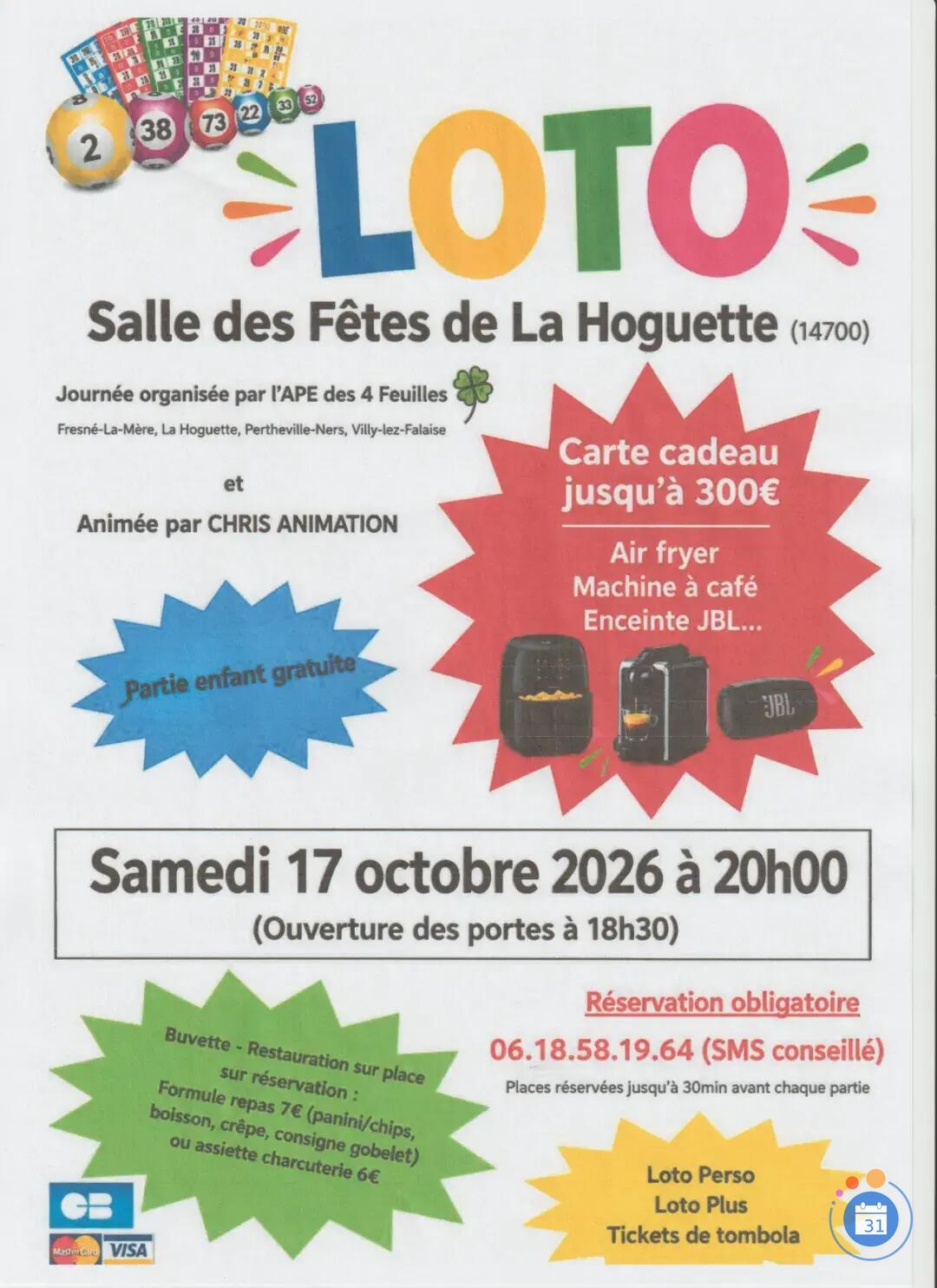 Image LOTO LA HOGUETTE ANIME PAR CHRIS ANIMATION (photo 1)